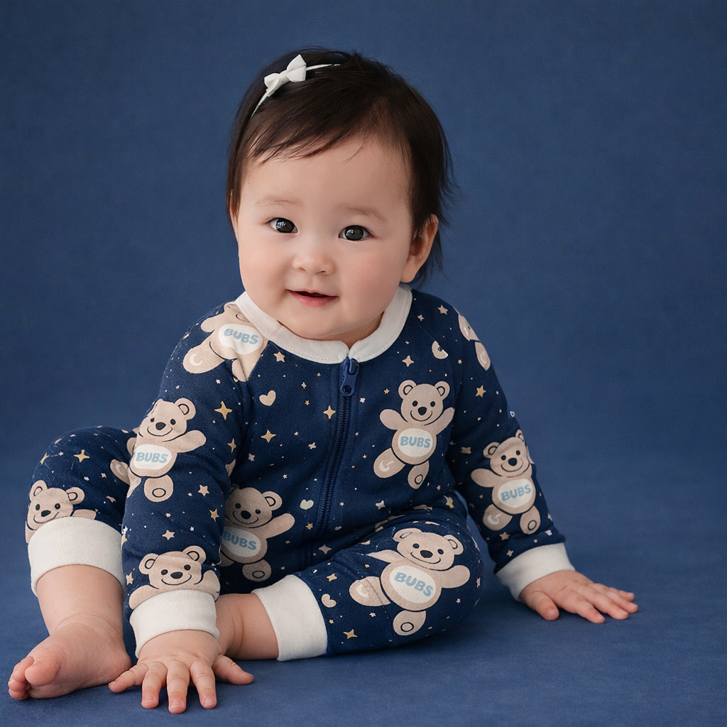 Twinkle Bear Zip Sleepsuit